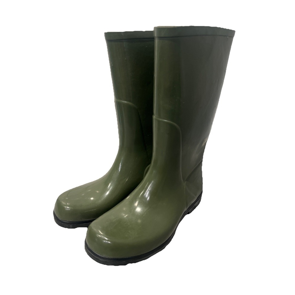 Womens Columbia Downpour Wellingtons Wellies Rain Boots Size 11 Olive Green